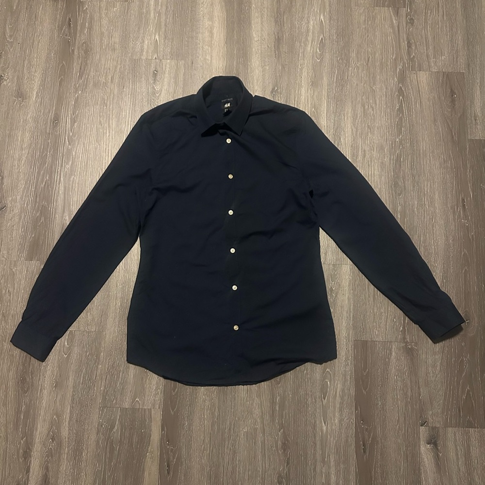 Navy H&M button down
